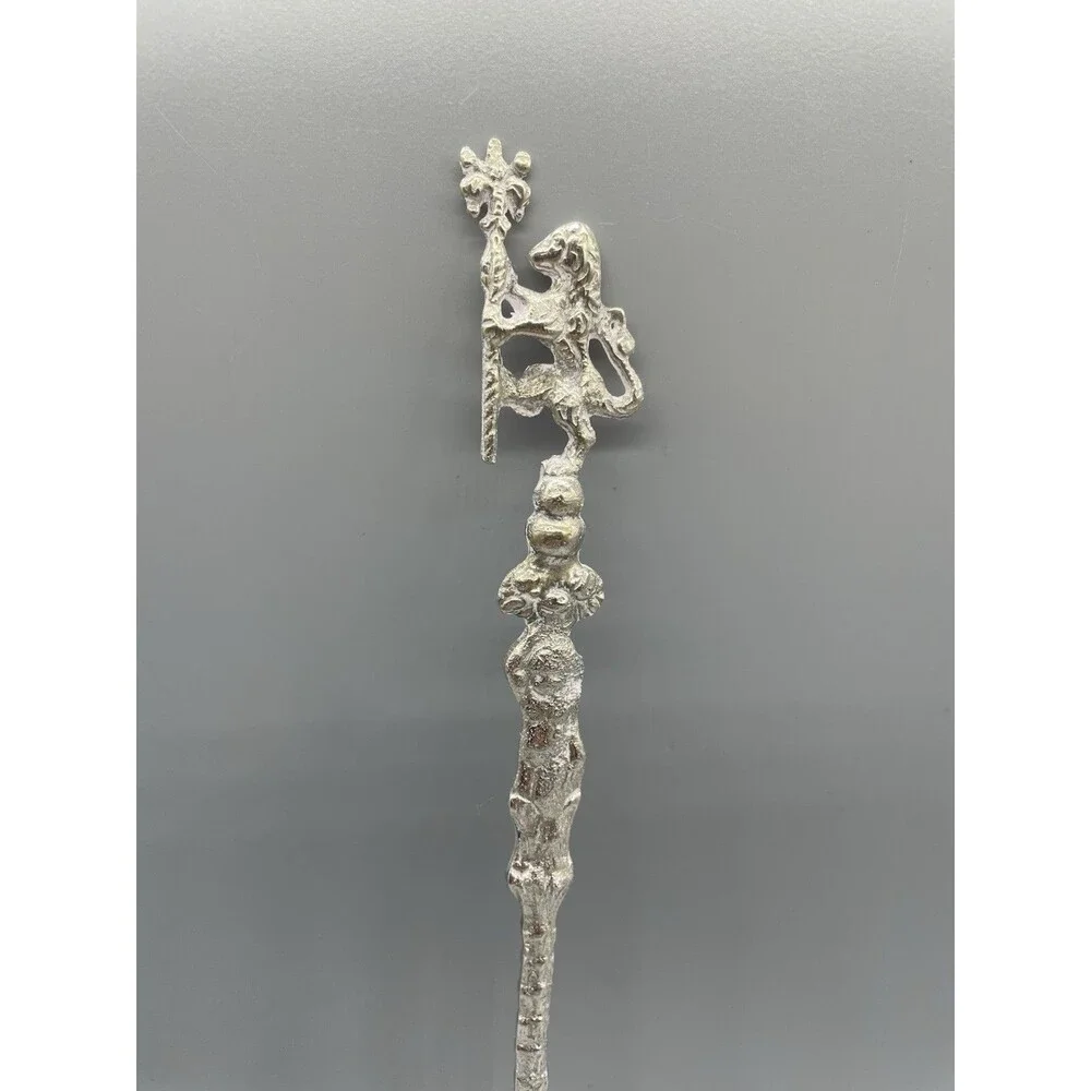 Vintage‎ Italy Silverplate Fork Salad Lion Ornate Cherub Design
